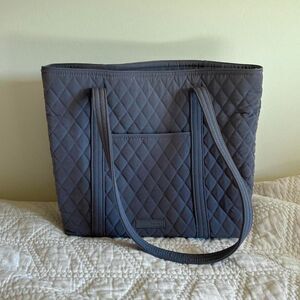 Vera Bradley Women’s Grey Laptop / Computer Bag with Rose Interior